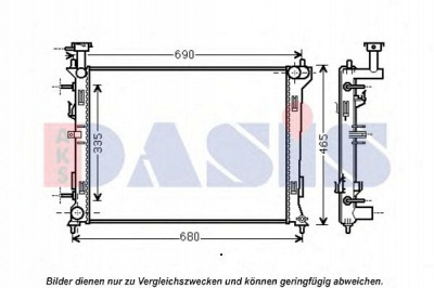 AKS DASIS 510139n -  Радиатор, охлаждение двигателя